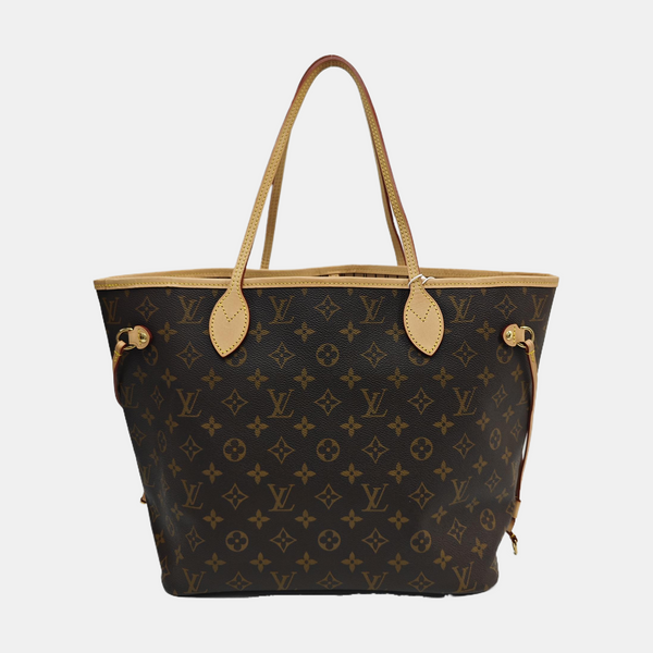 NEVERFULL MM Monogram Coated Canvas Brown
