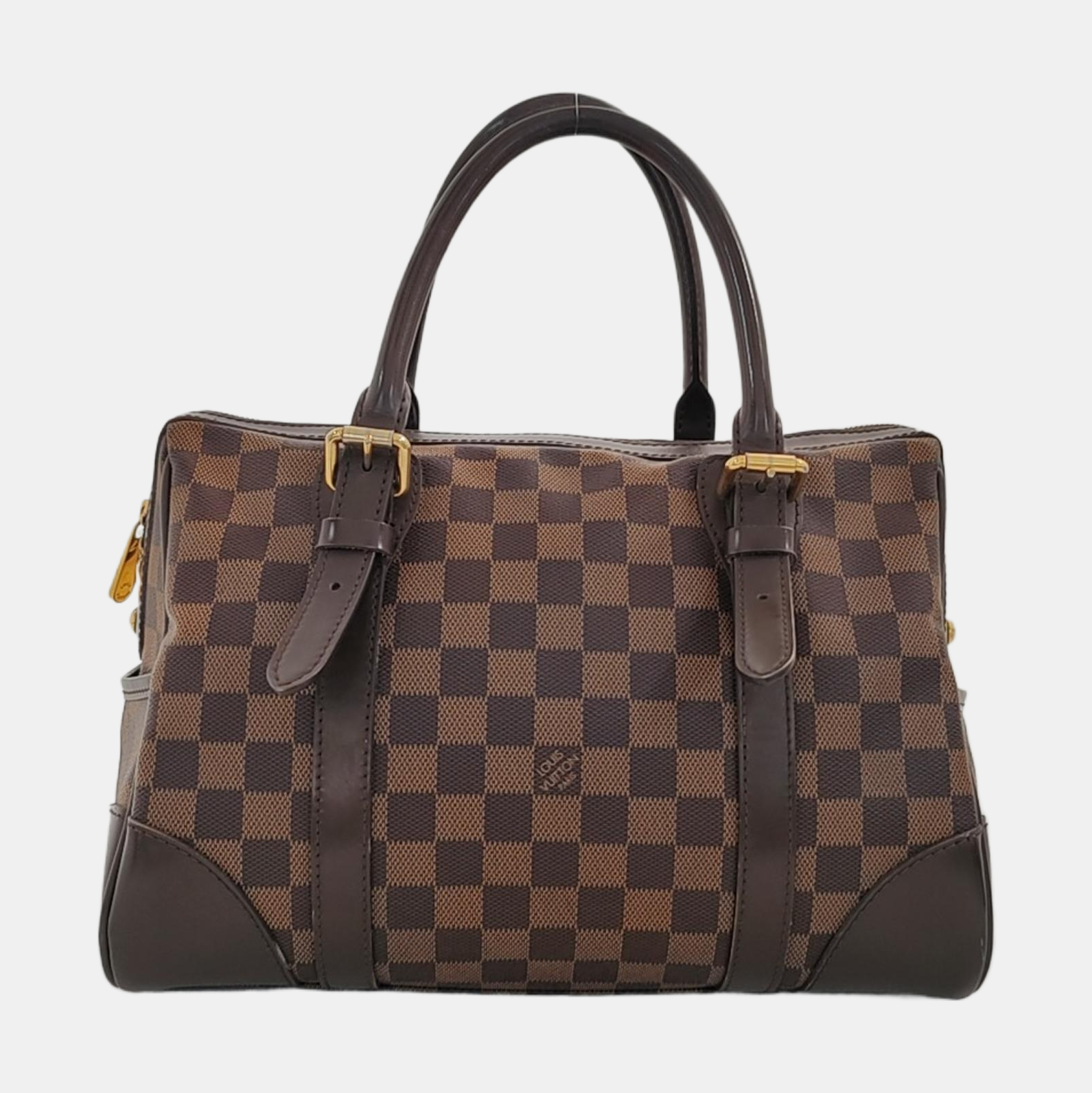 BERKELEY Damier Ebene Coated Canvas Brown