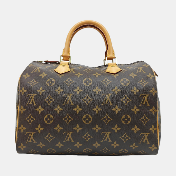 SPEEDY 30 Monogram Coated Canvas Brown