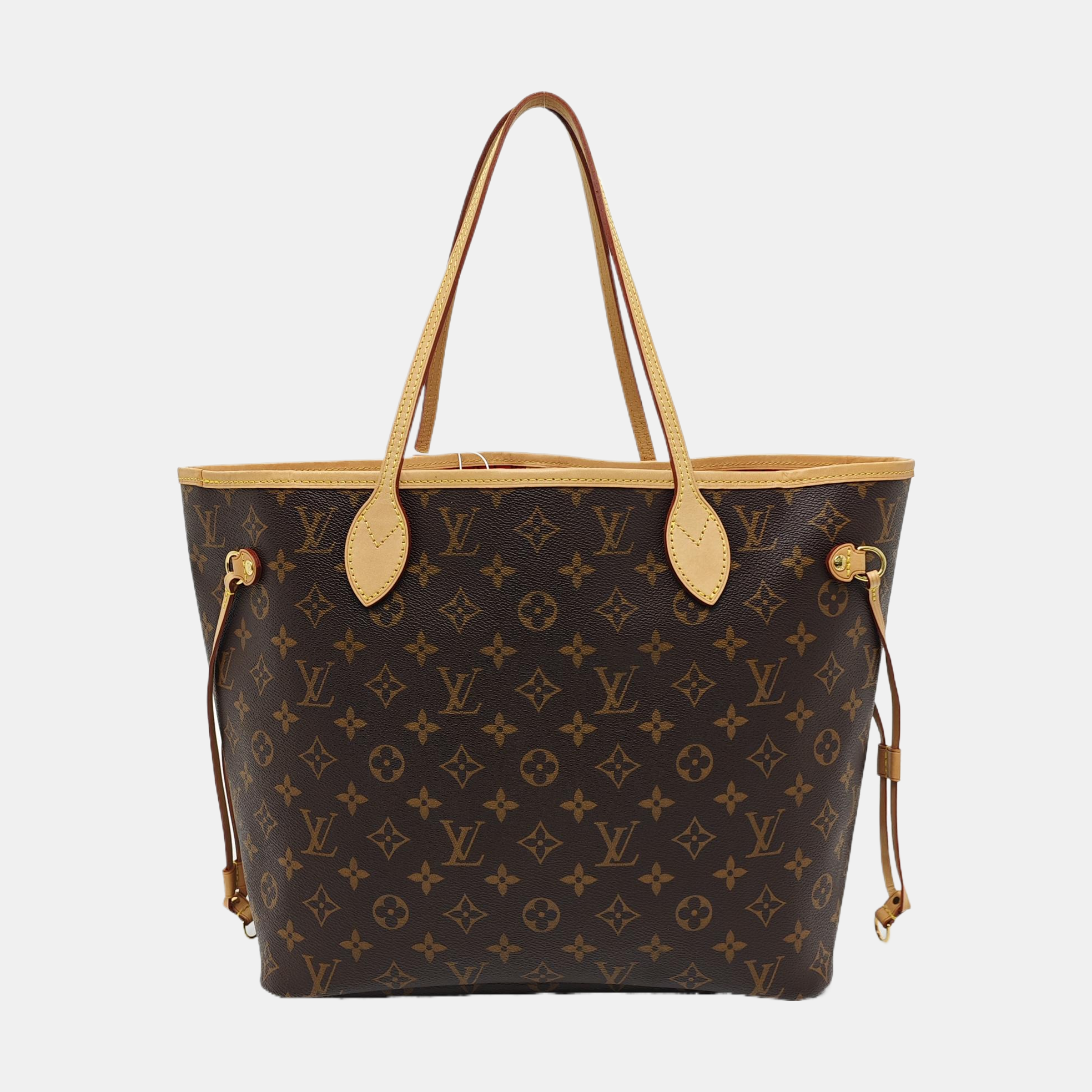 NEVERFULL MM Monogram Coated Canvas Brown