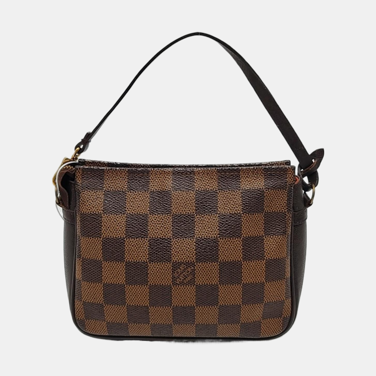 TROUSSE MAKE UP Damier Ebene Coated Canvas Brown