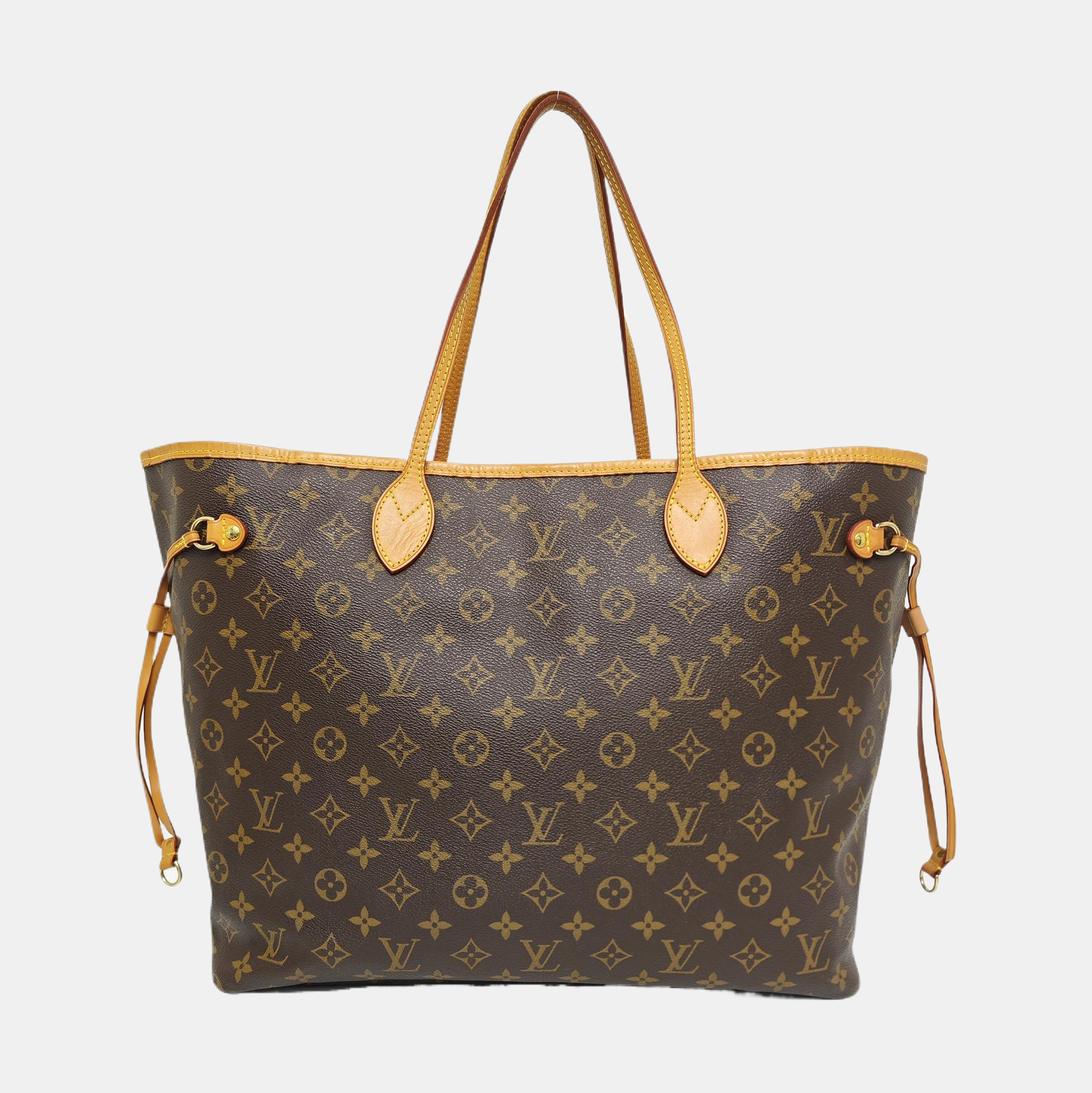 NEVERFULL GM Monogram Coated Canvas Brown