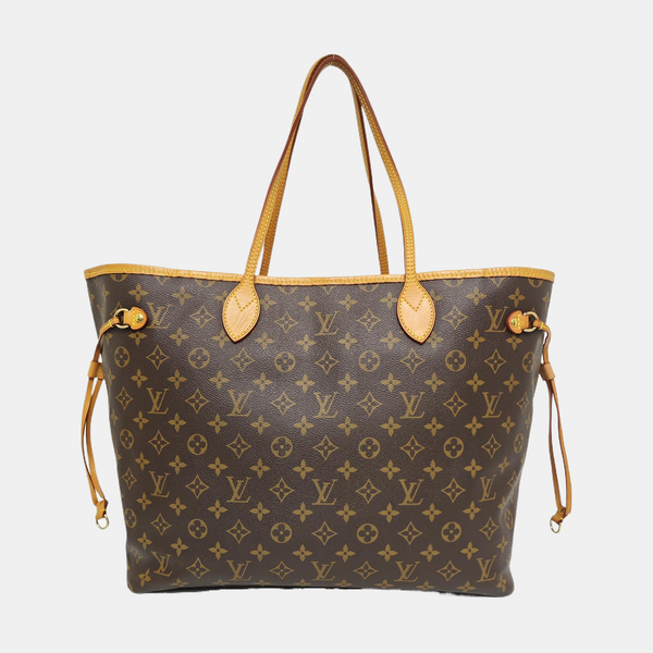 NEVERFULL GM Monogram Coated Canvas Brown