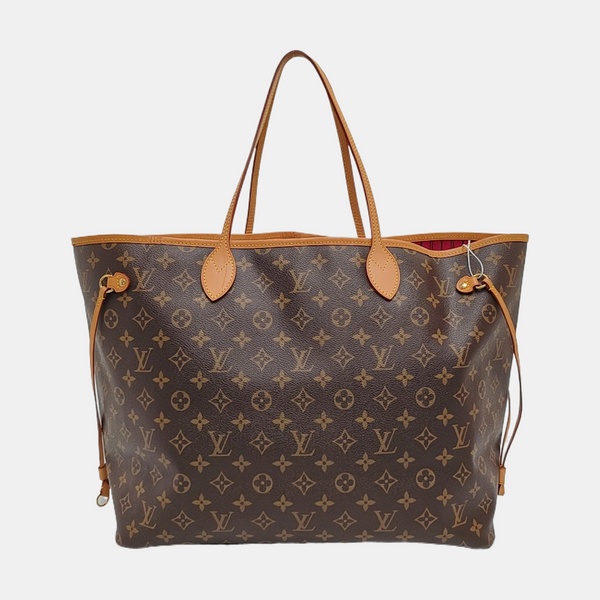 NEVERFULL Monogram Coated Canvas Brown