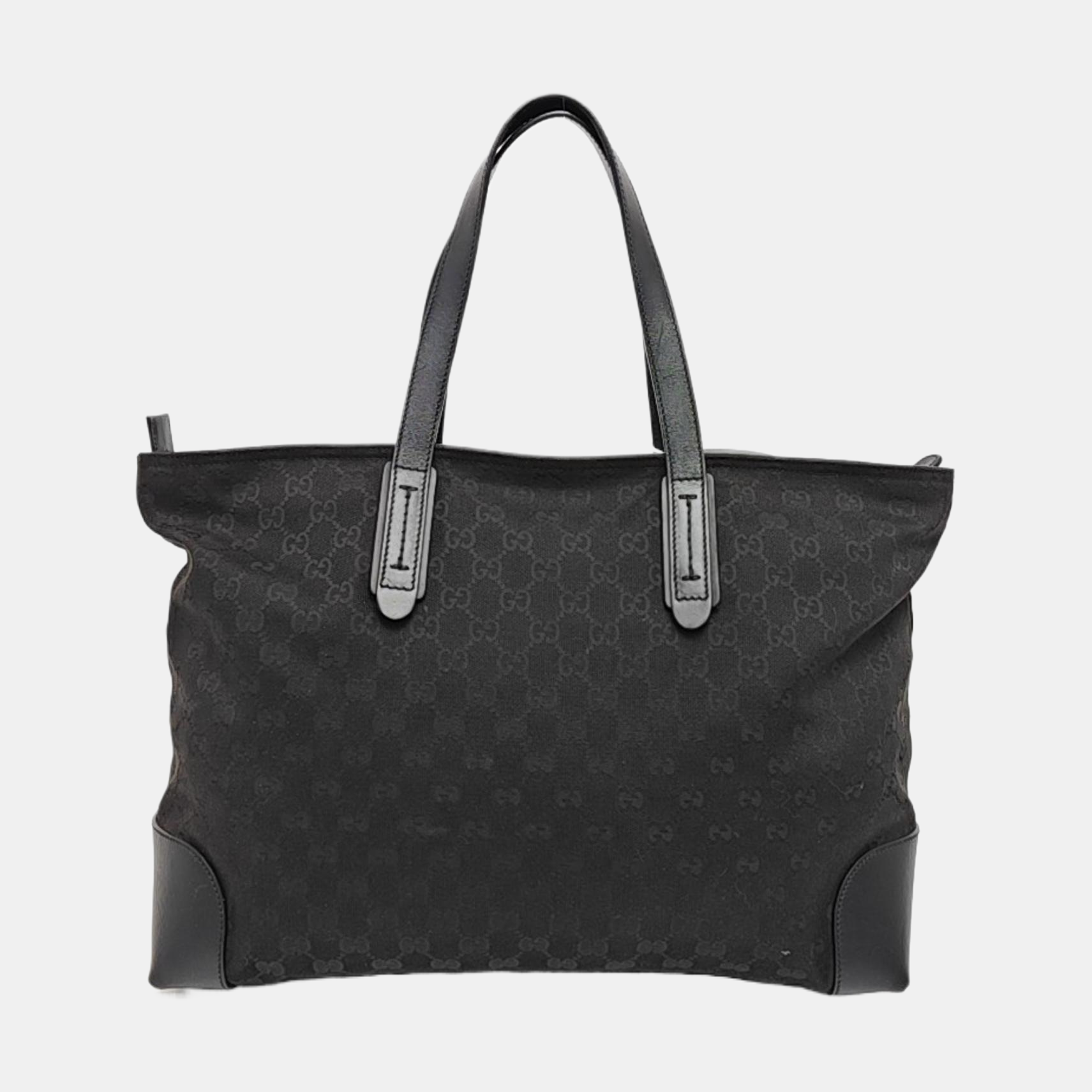 Monogram Canvas Tote Bag Black