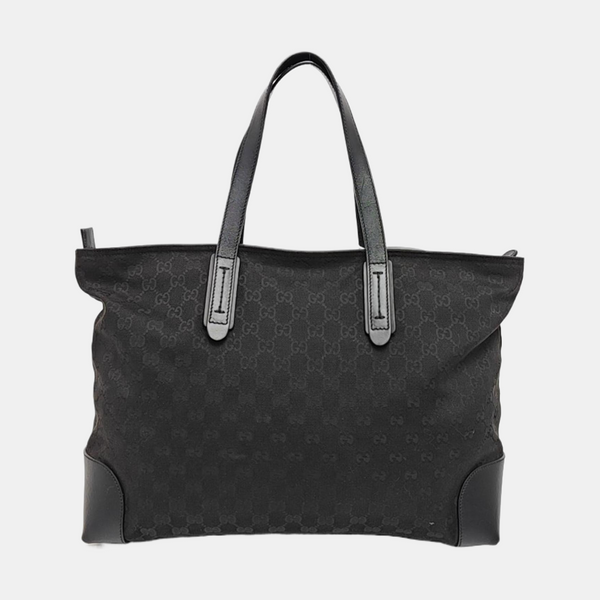 Monogram Canvas Tote Bag Black