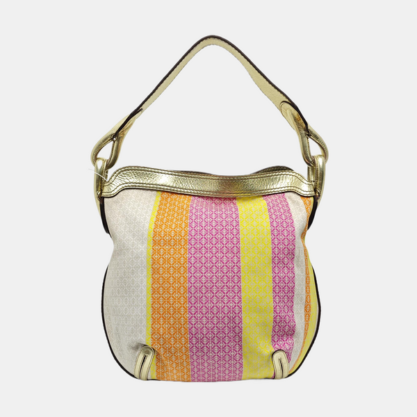 Canvas Top Handle Bag Multicolor