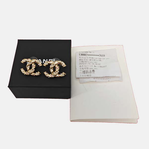 Metal Gold Stud Earrings