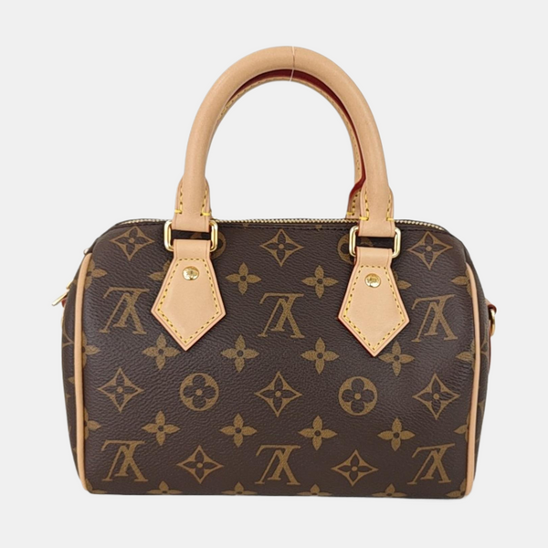 SPEEDY 20 Monogram Coated Canvas Brown