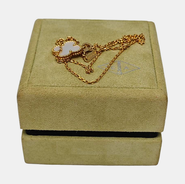 Vintage Alhambra 18k Gold Necklace