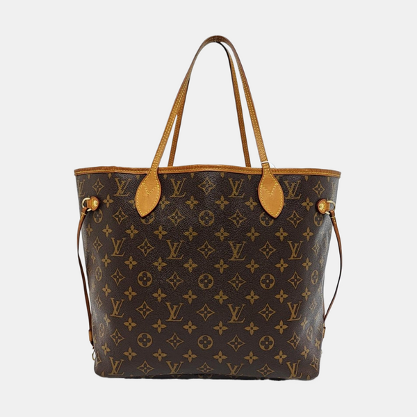 NEVERFULL MM Monogram Coated Canvas Brown