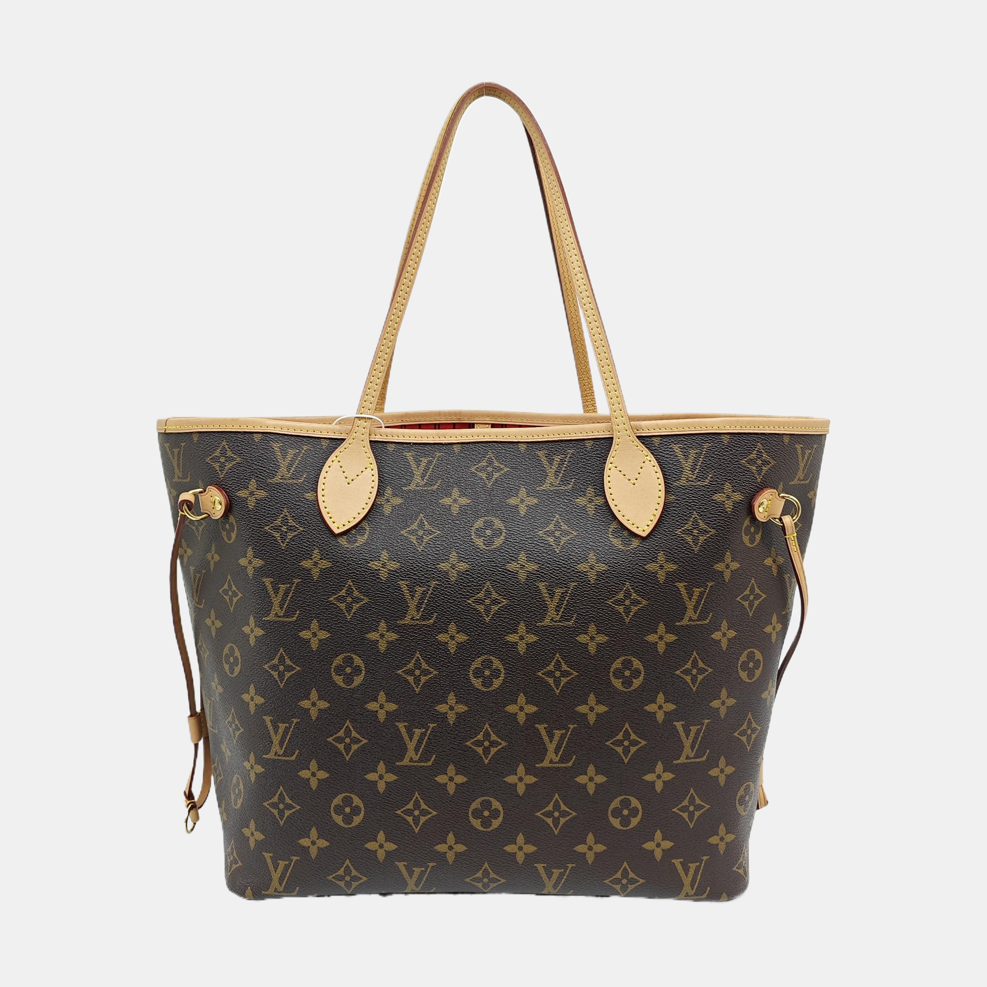 NEVERFULL MM Monogram Coated Canvas Brown