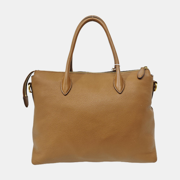 Calfskin Tote Bag Brown