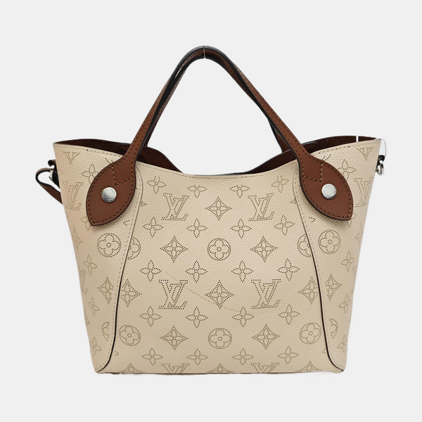HINA PM Monogram Piel de becerro Beige