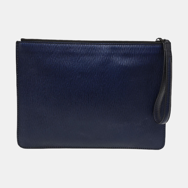 Calfskin Clutch Blue
