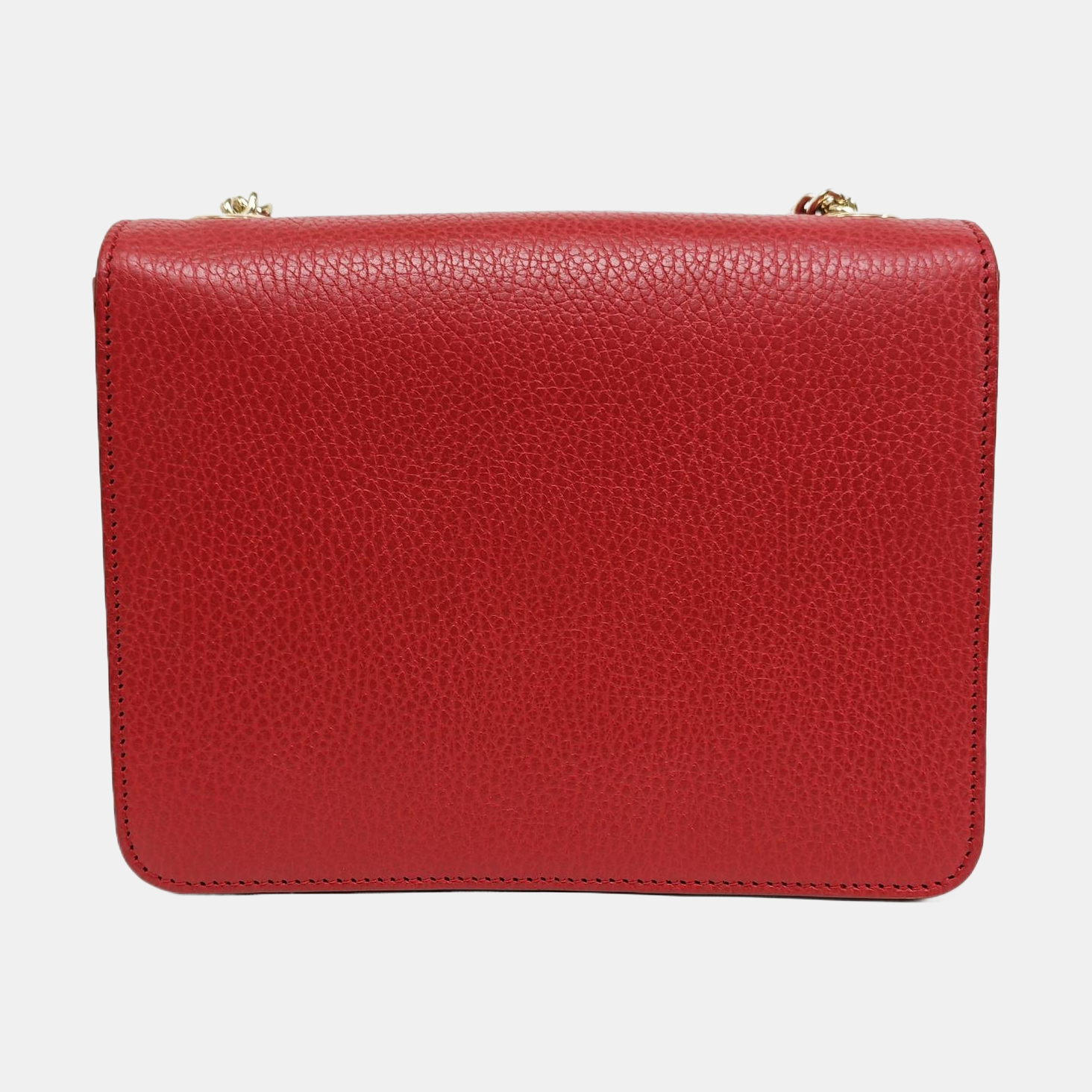 Interlocking G Small Calfskin Red
