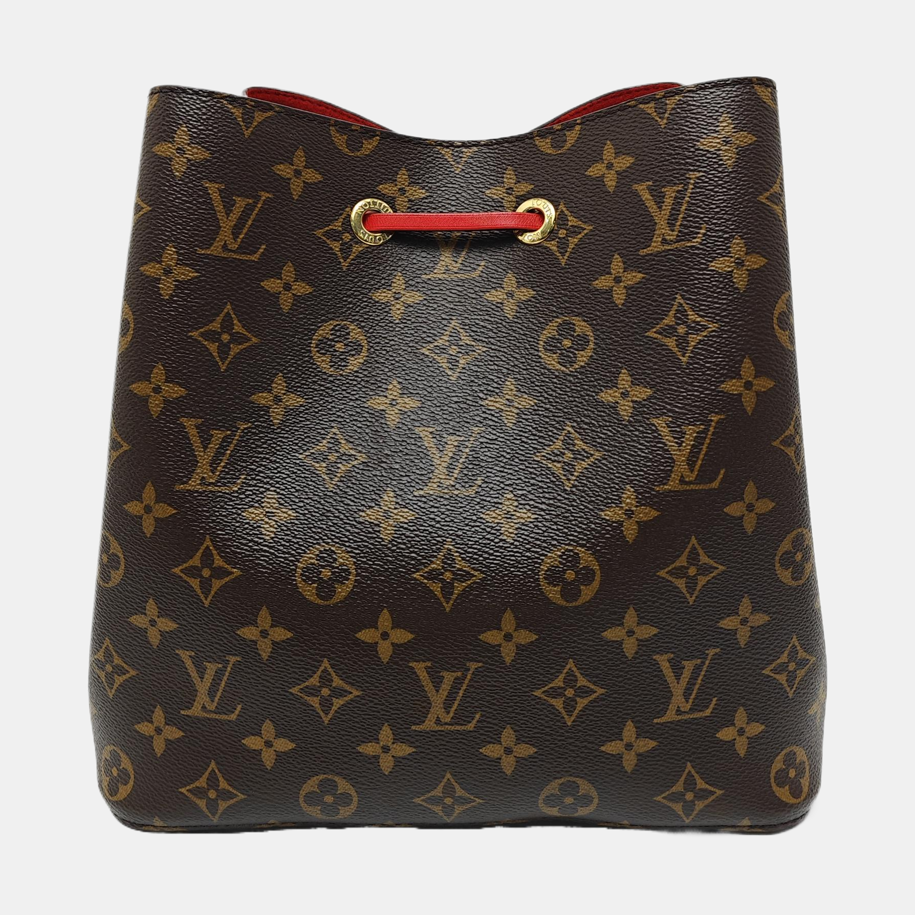 NÉONOÉ MM Monogram Coated Canvas Brown