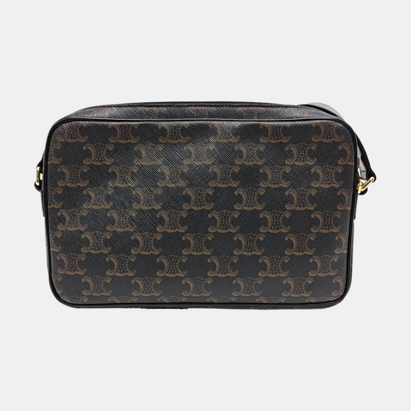 Authenticated pre-owned  TRIOMPHE Medium Coated Canvas Black - Shoulder Bag at Looply