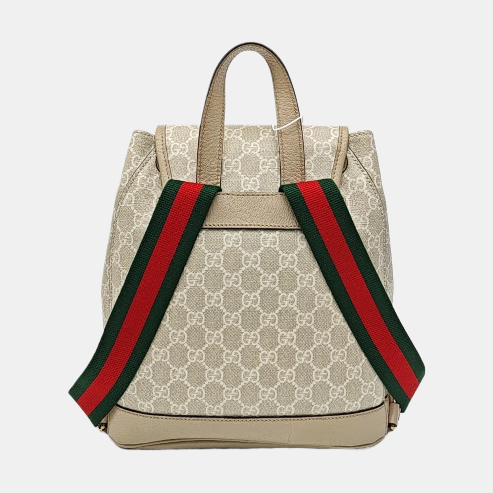 Monogram Coated Canvas Backpack Beige