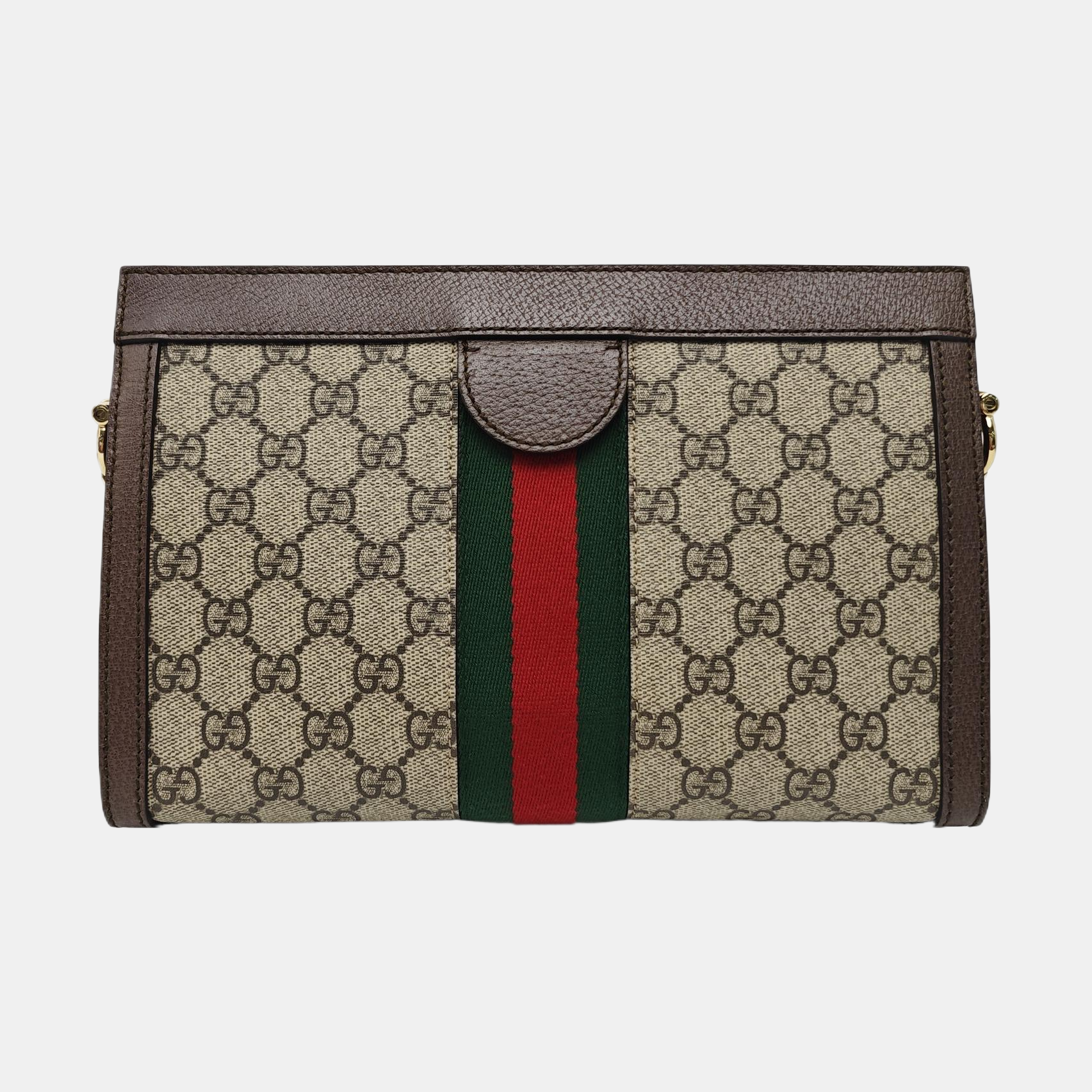 Ophidia Small Monogram Coated Canvas Beige