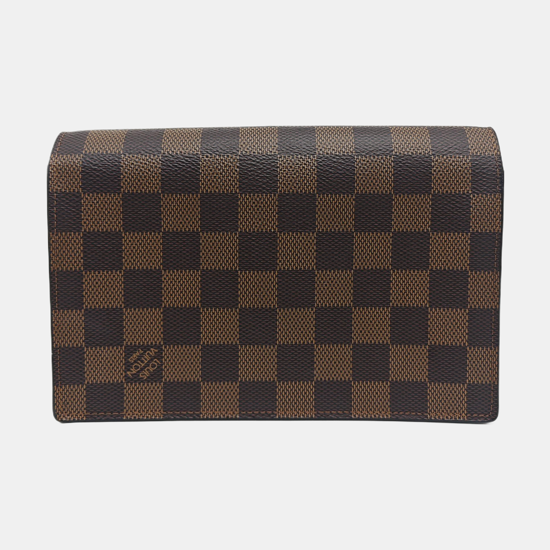 VAVIN Damier Ebene Coated Canvas Brown