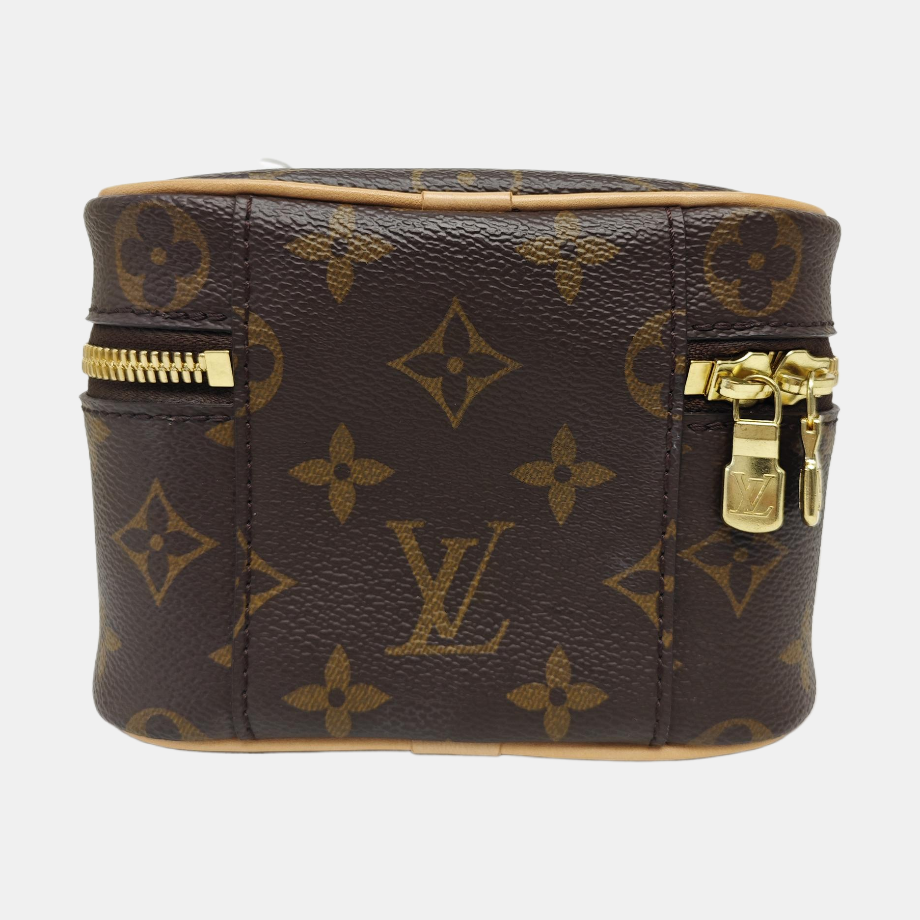 NICE Super Mini Monogram Coated Canvas Brown
