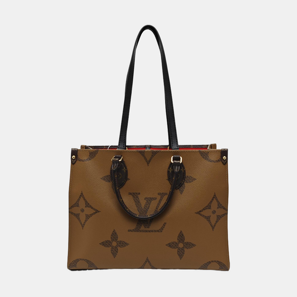 ONTHEGO MM Monogram Coated Canvas Brown