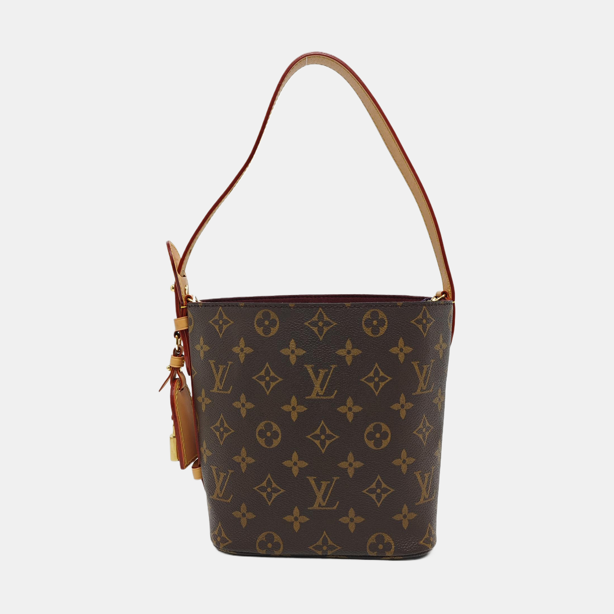 ALL IN BB Monogram Coated Canvas Brown