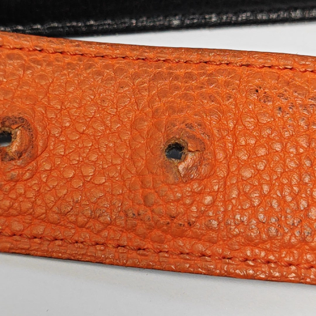 Leather Belt Orange