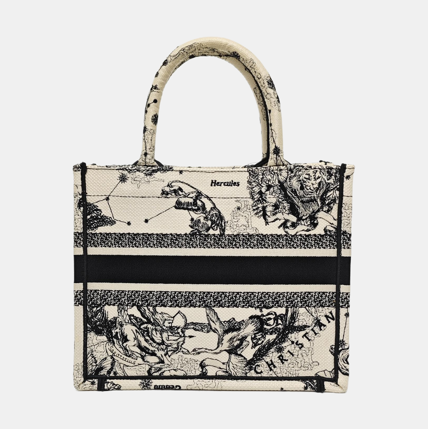 Book Tote Small Canvas White