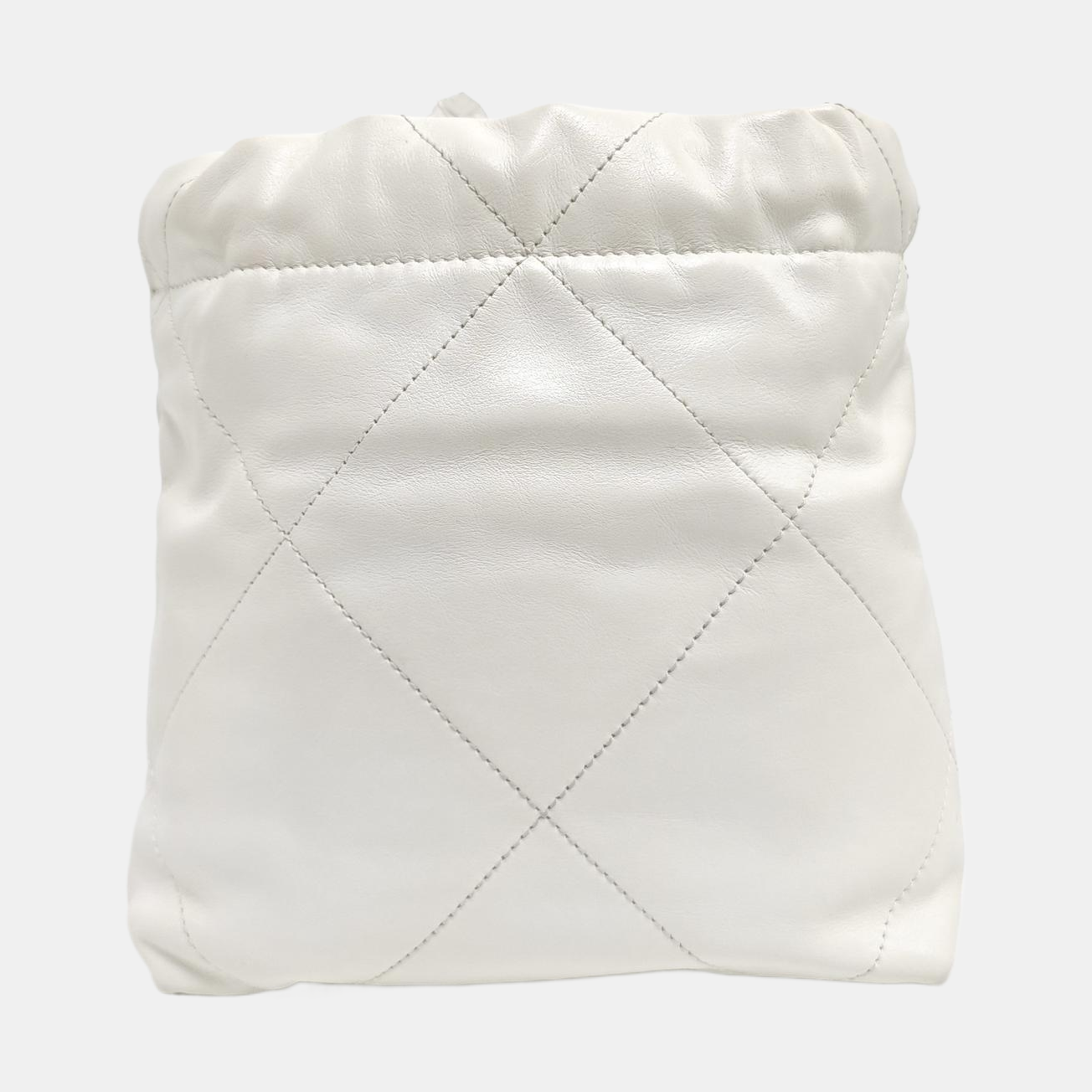 CHANEL 22 Mini Quilted Calfskin White