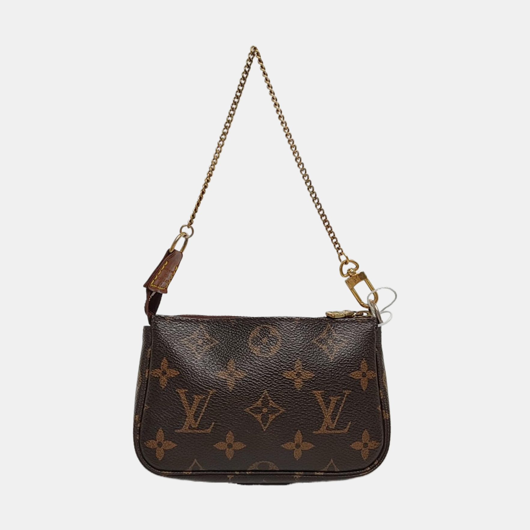 Authenticated pre-owned  ACCESSOIRES Mini Monogram Coated Canvas Brown - Top Handle Bag at Looply