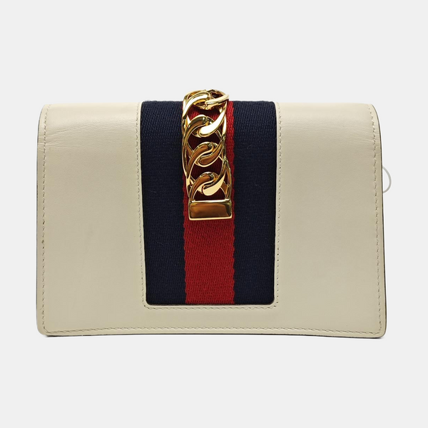 Sylvie Super Mini Calfskin White