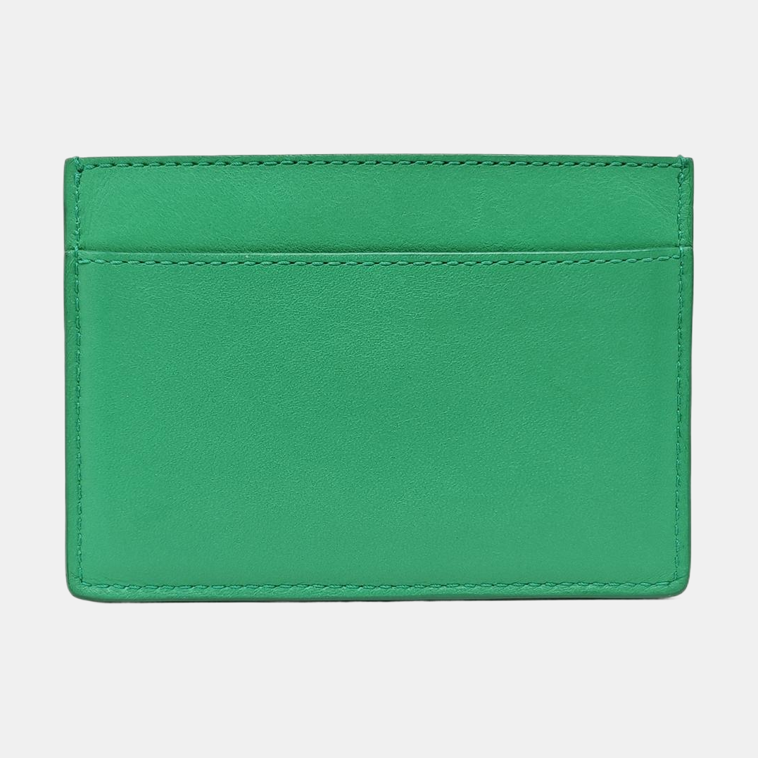 Calfskin Card Holder Green