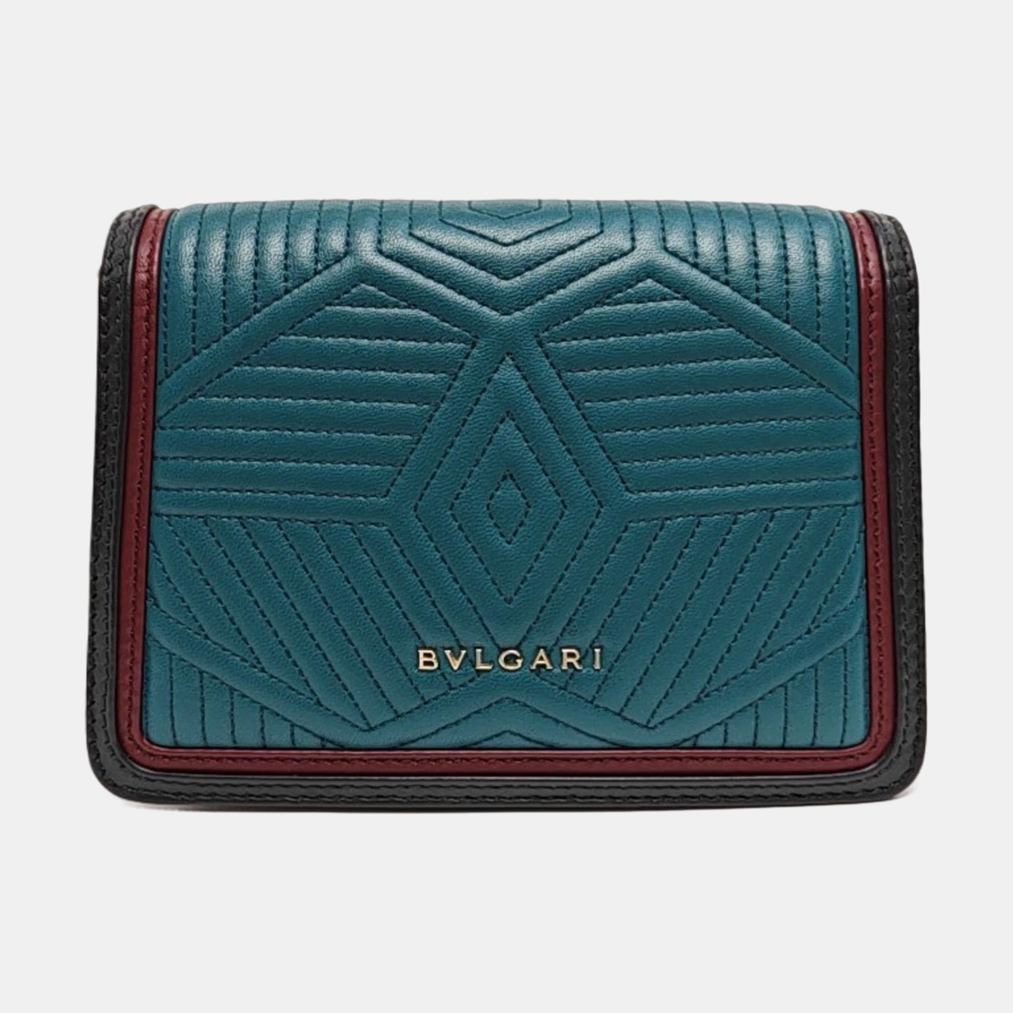 SERPENTI DIAMOND BLAST Small Quilted Lambskin Green