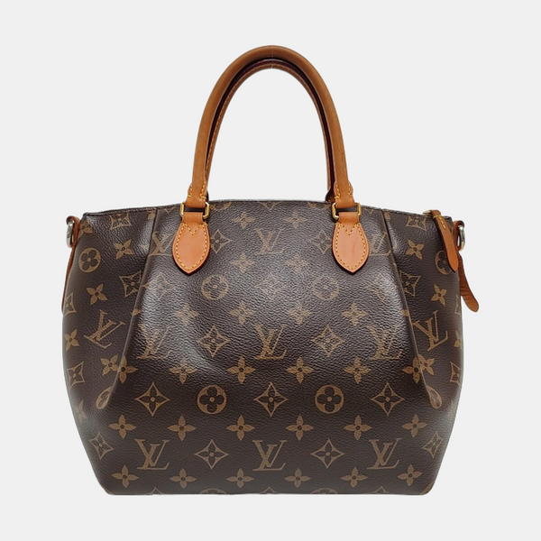 TURENNE Monogram Coated Canvas Brown