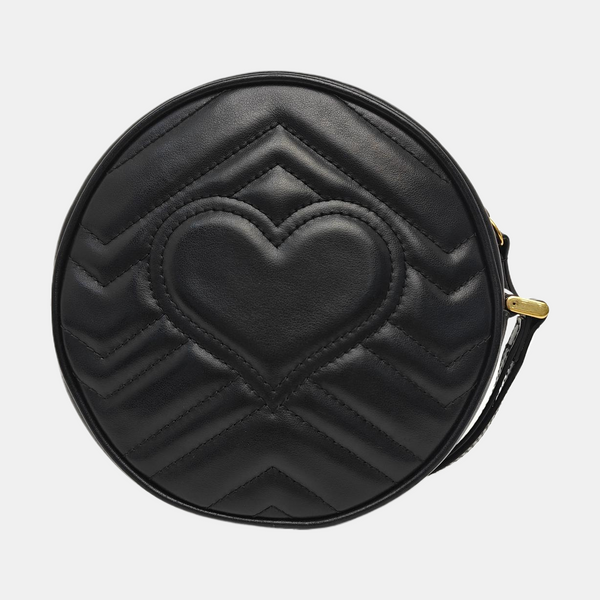 GG Marmont Mini Quilted Calfskin Black