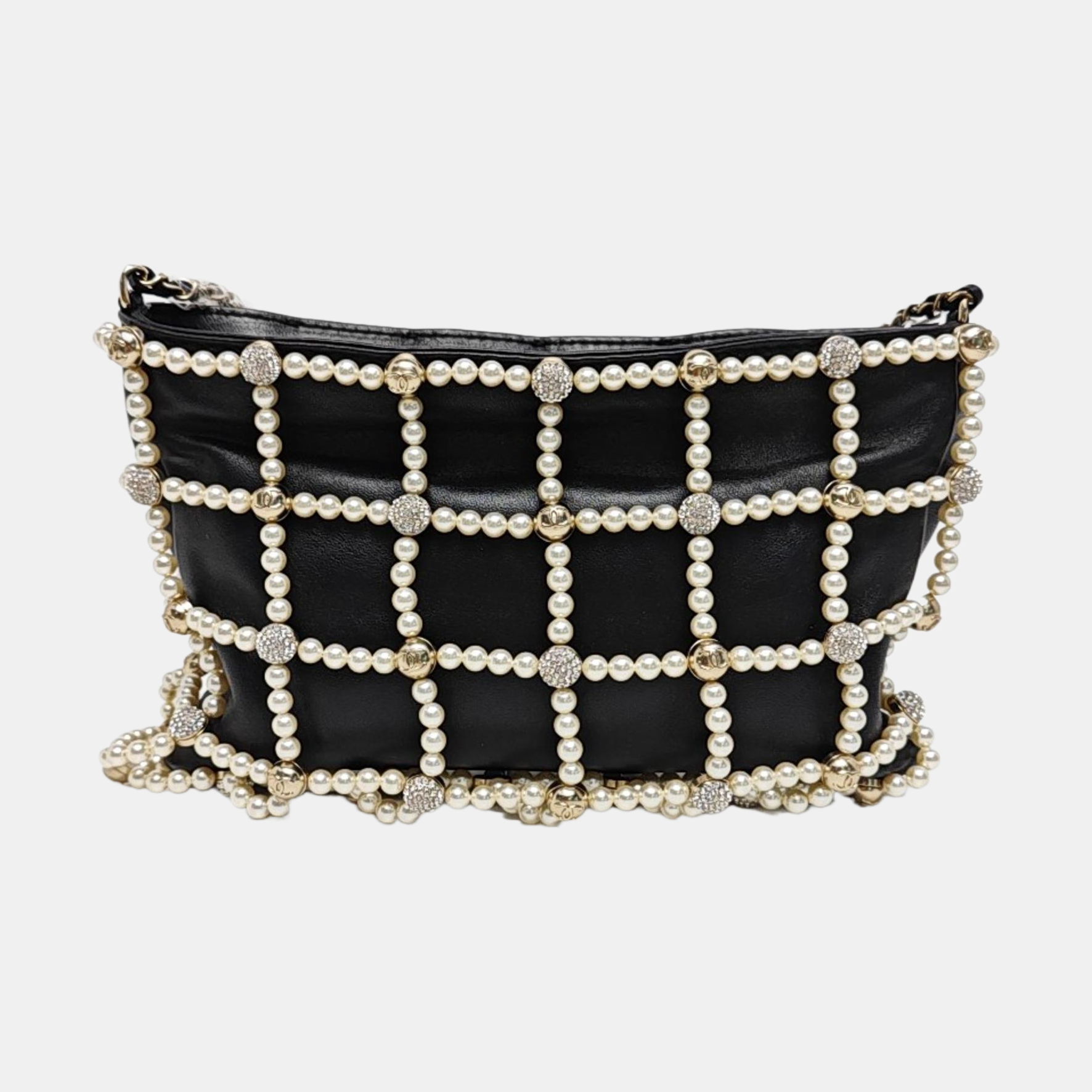 Lambskin Shoulder Bag Black