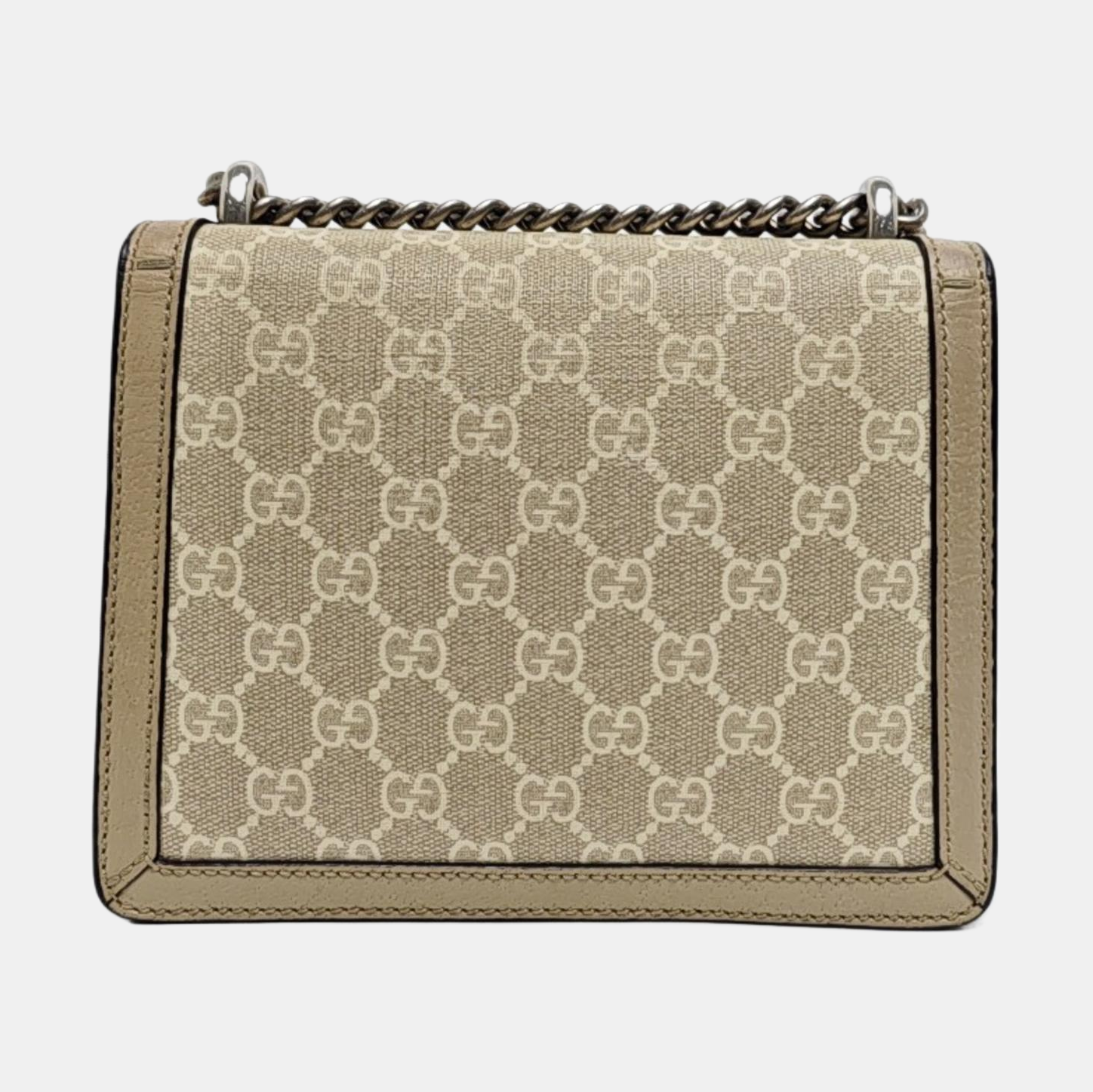 Dionysus Mini Monogram Coated Canvas Beige