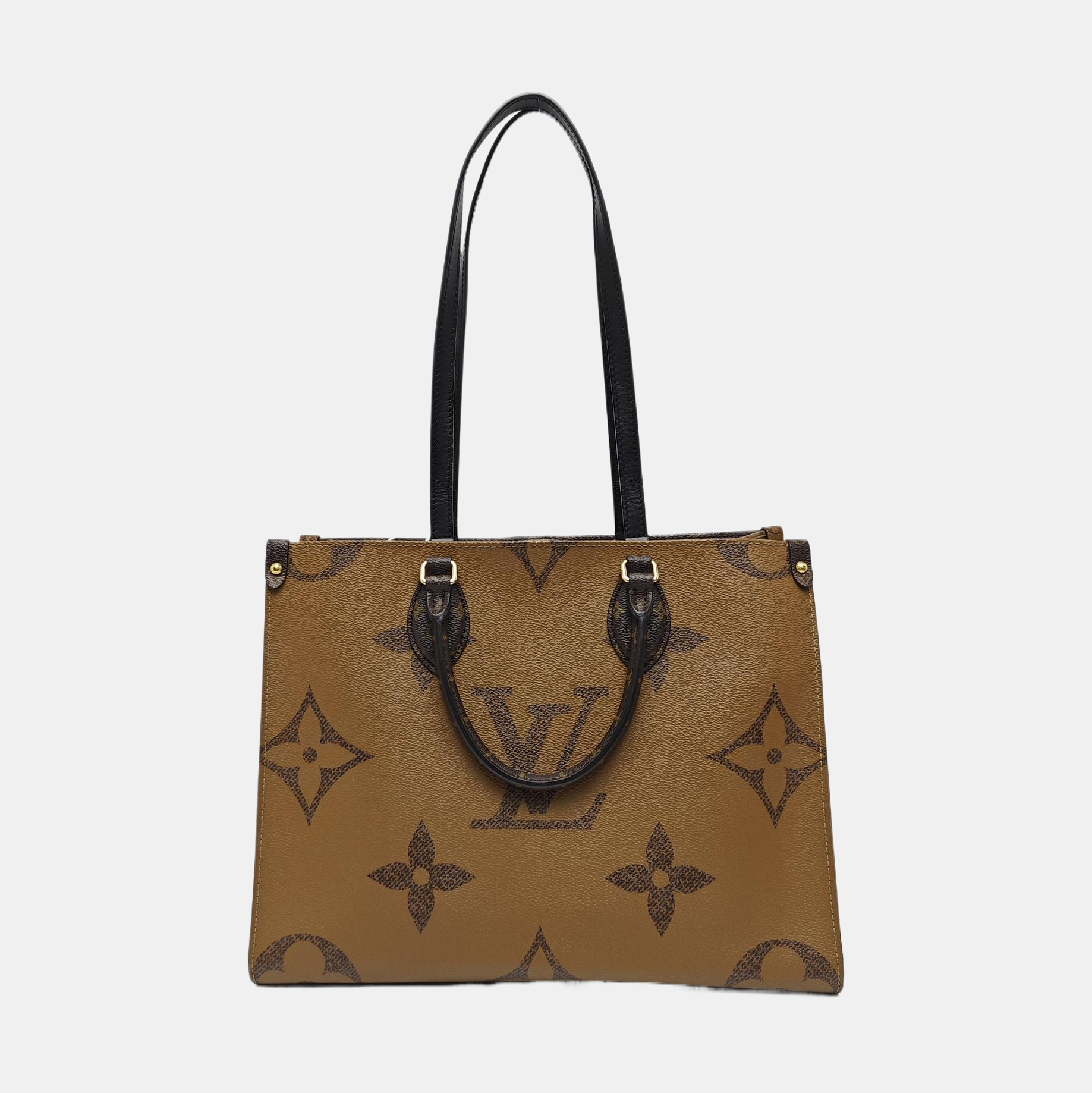 ONTHEGO MM Monogram Coated Canvas Brown