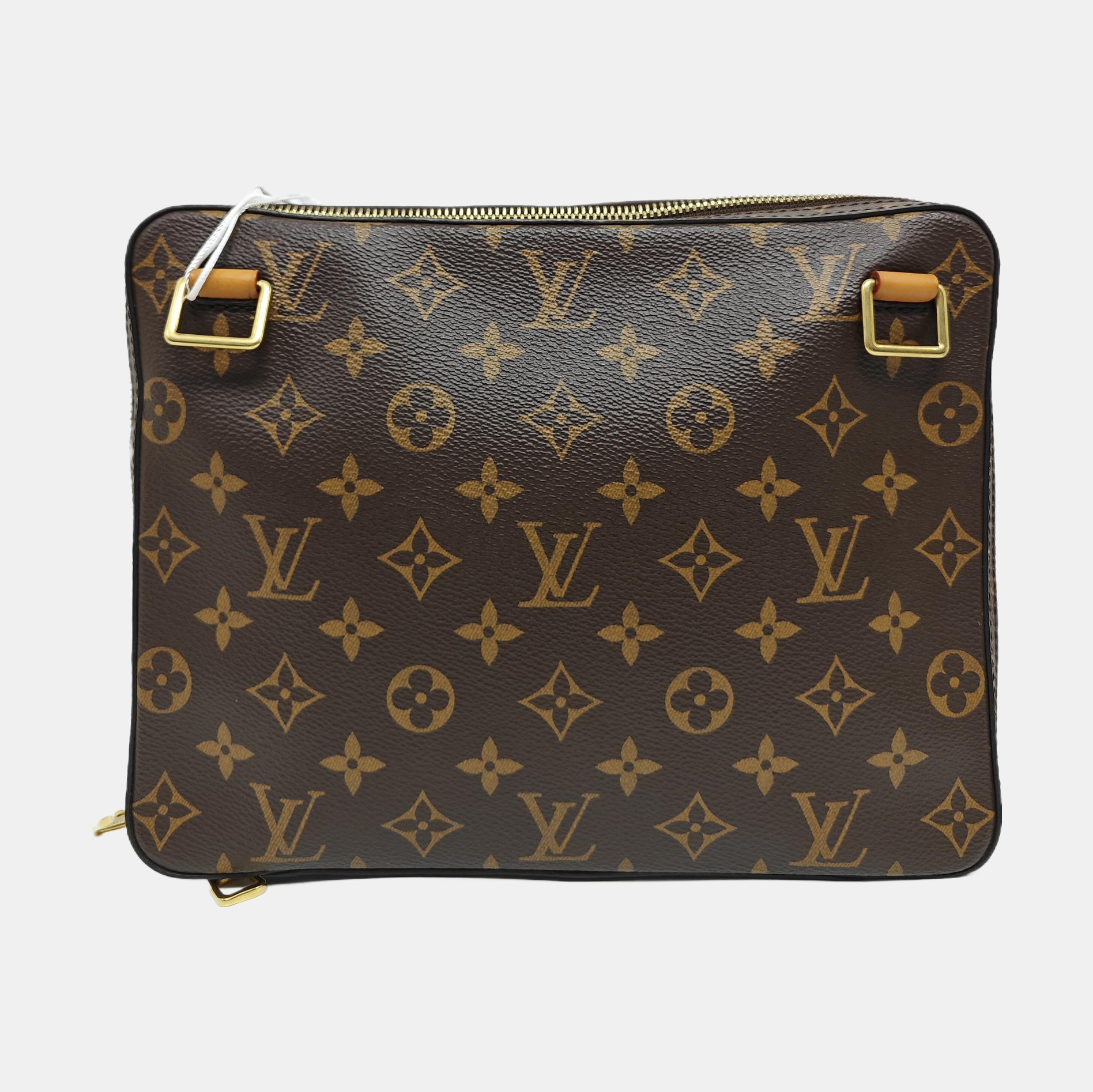 SOFT TRUNK PM Monogram Coated Canvas Brown