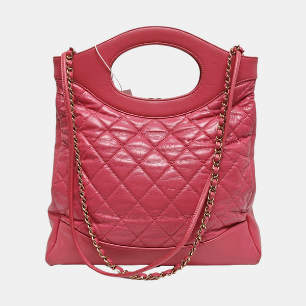 CHANEL 31 Quilted Calfskin Pink