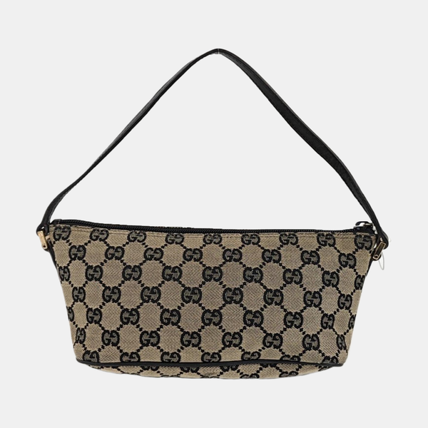 Monogram Canvas Top Handle Bag Brown