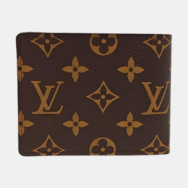 MULTIPLE Monogram Coated Canvas Brown Card Holder