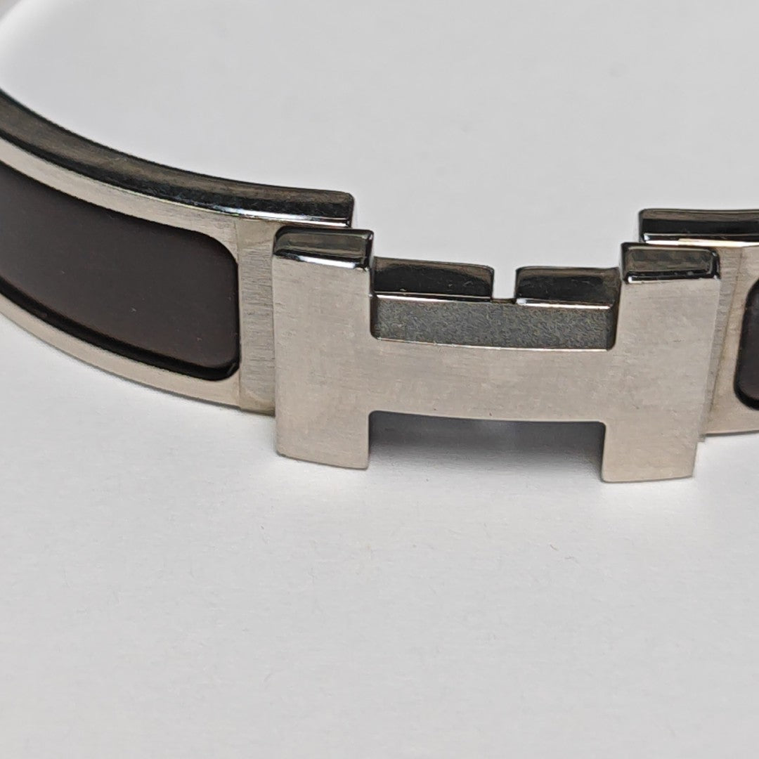 Clic Hh Metal Silver Bangle