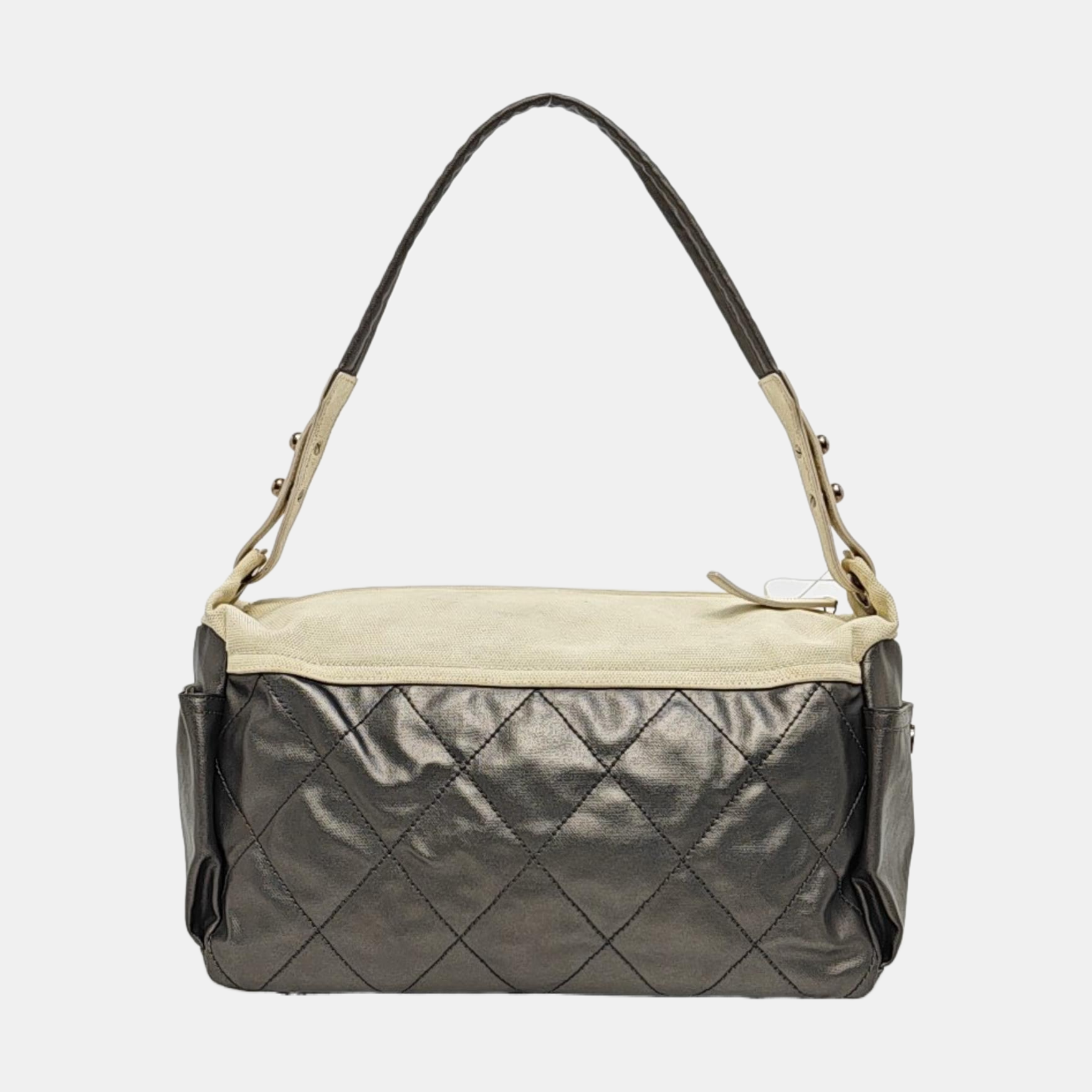 PARIS BIARRITZ Quilted Coated Canvas Gray