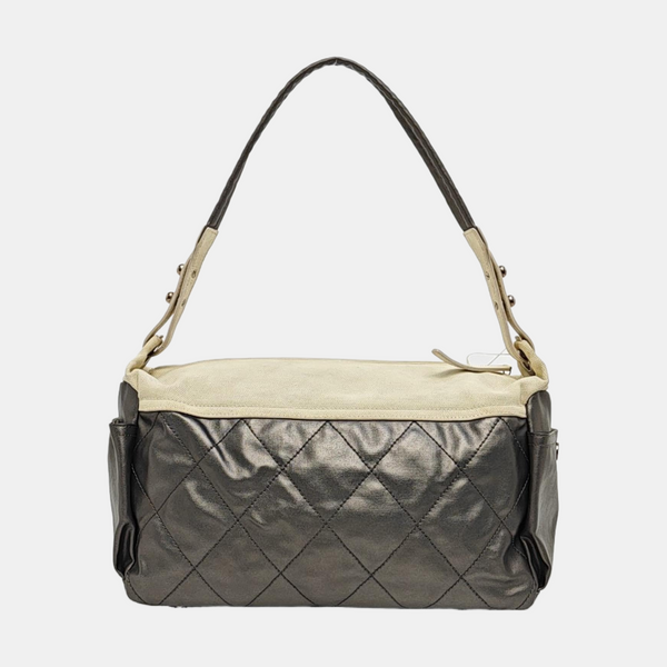 PARIS BIARRITZ Quilted Coated Canvas Gray