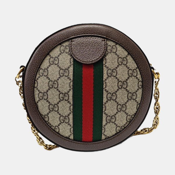 Ophidia Mini Monogram Coated Canvas Beige