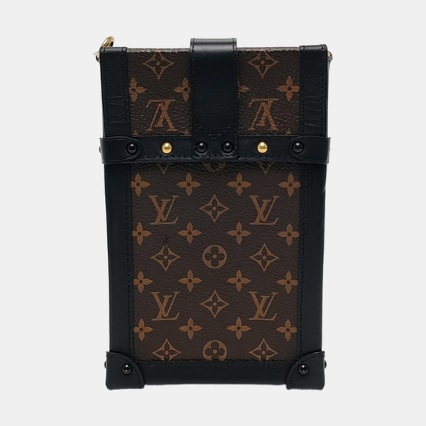 TRUNK Monogram Coated Canvas Brown