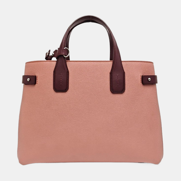 The Banner Medium Calfskin Pink
